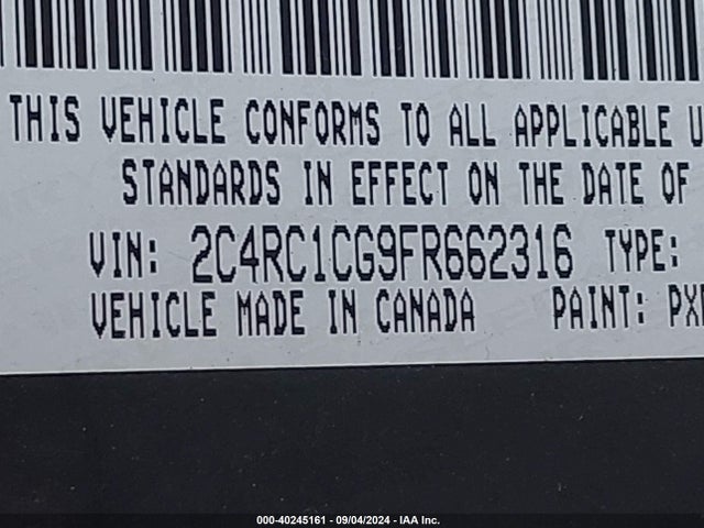 2C4RC1CG9FR662316 Chrysler Town & Country Touring-l