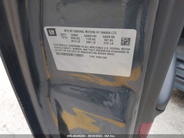 2G1WB5E36E1138831 Chevrolet Impala Limited Lt