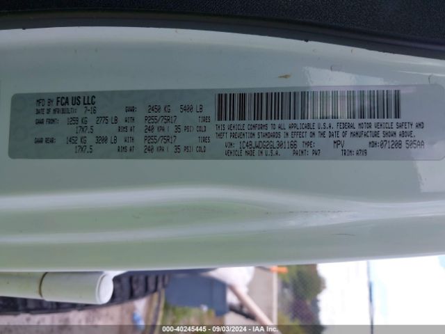 1C4BJWDG2GL301166 Jeep Wrangler Unlimited Sport