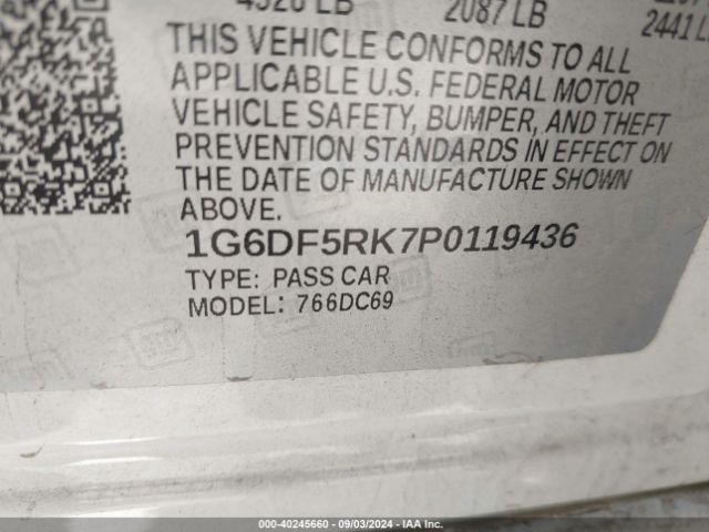 1G6DF5RK7P0119436 Cadillac Ct4 Premium Luxury