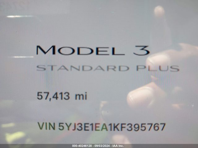 5YJ3E1EA1KF395767 Tesla Model 3 Long Range/mid Range/standard Range/standard Range Plus