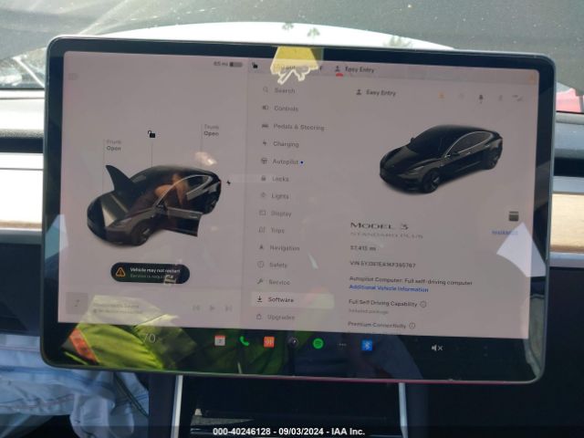 5YJ3E1EA1KF395767 Tesla Model 3 Long Range/mid Range/standard Range/standard Range Plus
