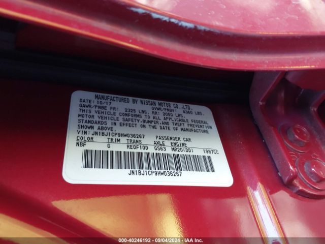 JN1BJ1CP9HW036267 Nissan Rogue Sport S