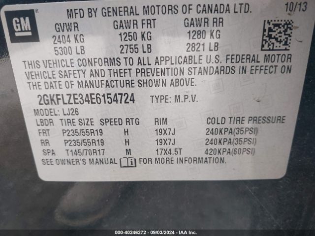 2GKFLZE34E6154724 GMC Terrain Denali