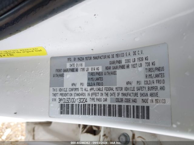 3MYDLBZV0GY130204 Scion IA