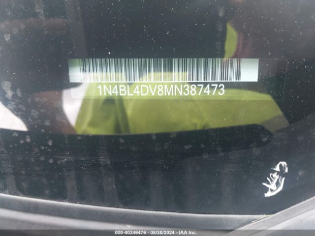 1N4BL4DV8MN387473 Nissan Altima Sv Fwd