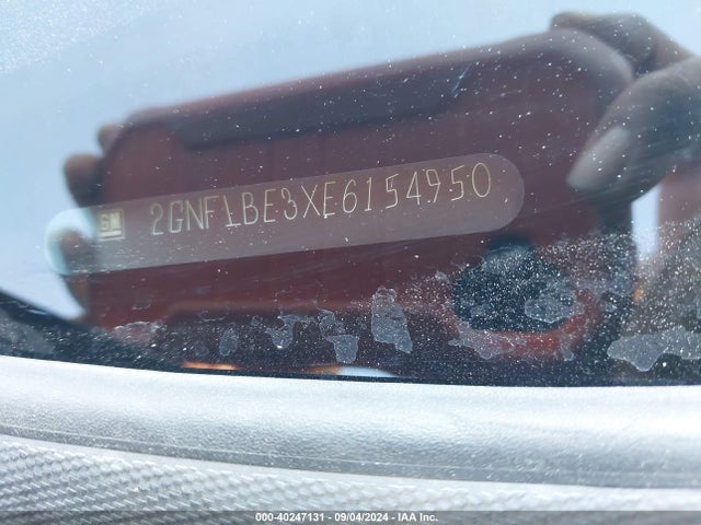 Chevrolet EQUINOX 1LT 2014 2GNFLBE3XE6154950 Image 9