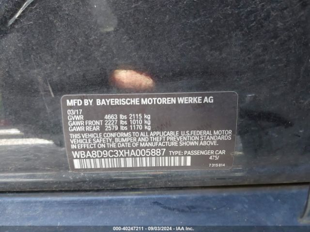WBA8D9C3XHA005887 BMW 330i Xdrive