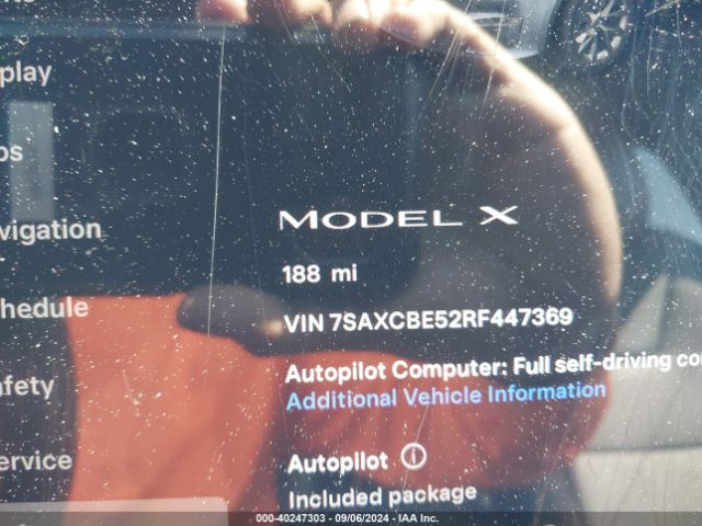 7SAXCBE52RF447369 Tesla MODEL X