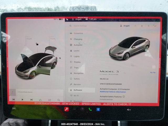 Tesla Model 3 Long Range/mid Range 2018 5YJ3E1EA3JF048486 Image 7