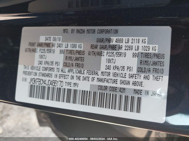 Mazda Cx-5 Touring 2018 JM3KFBCM4J0466170 Image 9