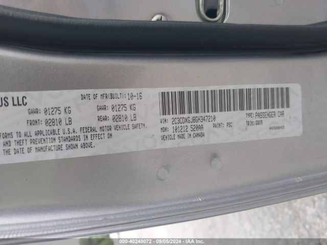2C3CDXGJ8GH347210 Dodge Charger R/t Scat Pack