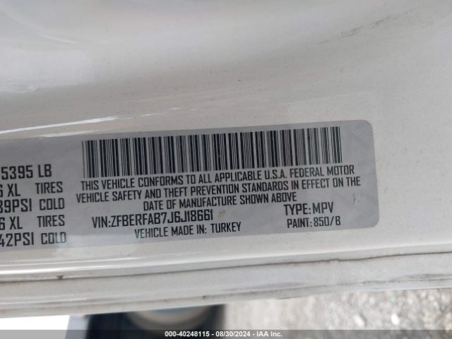 ZFBERFAB7J6J18661 RAM Promaster City Tradesman