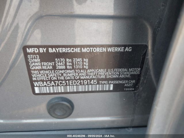 WBA5A7C51ED219145 BMW 528i Xdrive