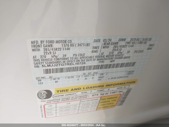 5LMJJ2TG7REL10726 Lincoln Navigator Black Label