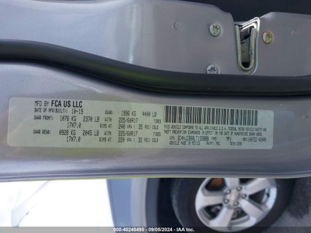 3C4NJCBB8LT133888 Jeep Compass Latitude Fwd