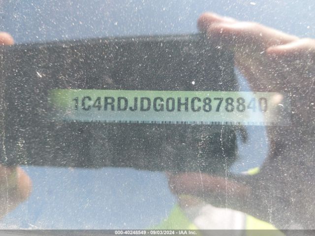 1C4RDJDG0HC878840 Dodge Durango Gt Awd