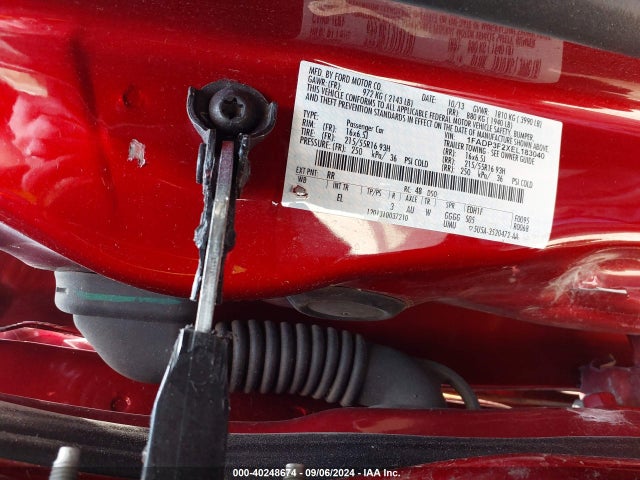 Ford FOCUS SE 2014 1FADP3F2XEL183040 Image 9