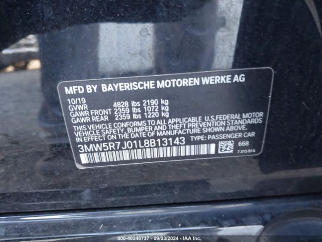 3MW5R7J01L8B13143 BMW 330i Xdrive