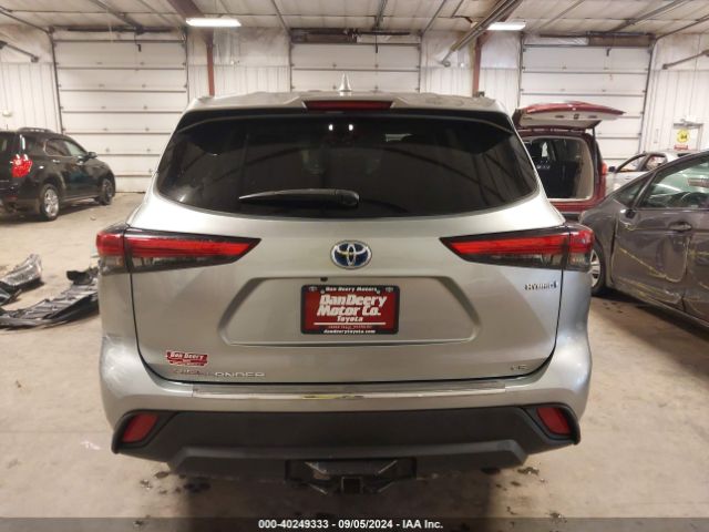 5TDBBRCHXLS504923 Toyota Highlander Hybrid Le