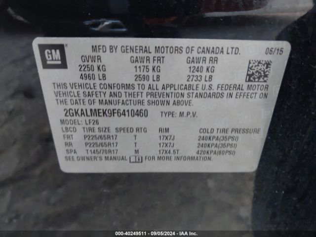 2GKALMEK9F6410460 GMC Terrain Sle-1