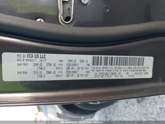 3C4PDCAB9JT196609 Dodge JOURNEY SE