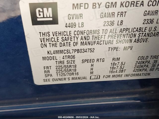 KL4MMCSL7PB034752 Buick Encore Gx Preferred Awd