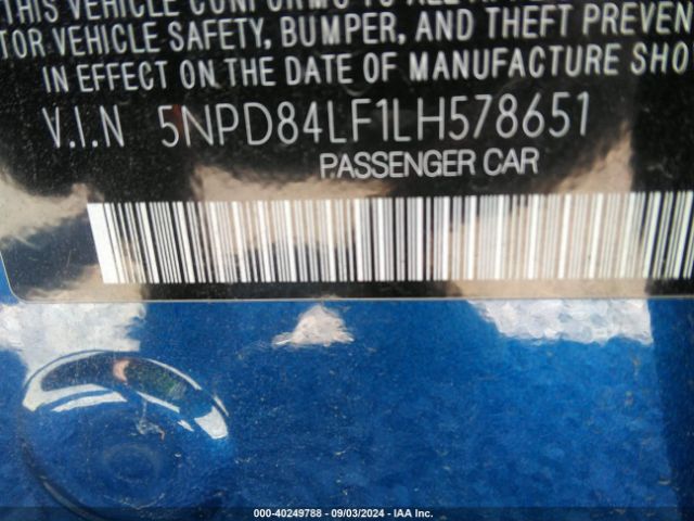 2020 HYUNDAI ELANTRA 5NPD84LF1LH578651 Photo 8
