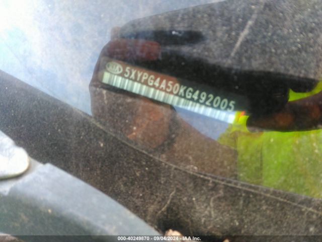 5XYPG4A50KG492005 KIA Sorento 3.3l Lx
