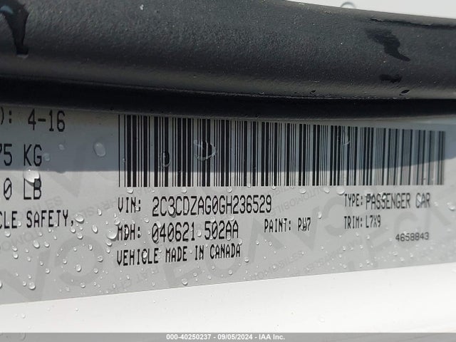 Dodge Challenger Sxt 2016 2C3CDZAG0GH236529 Image 9