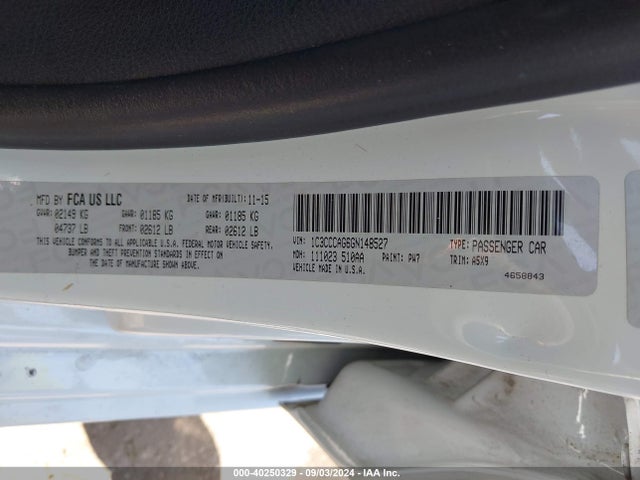 1C3CCCAG6GN148527 Chrysler 200 Limited