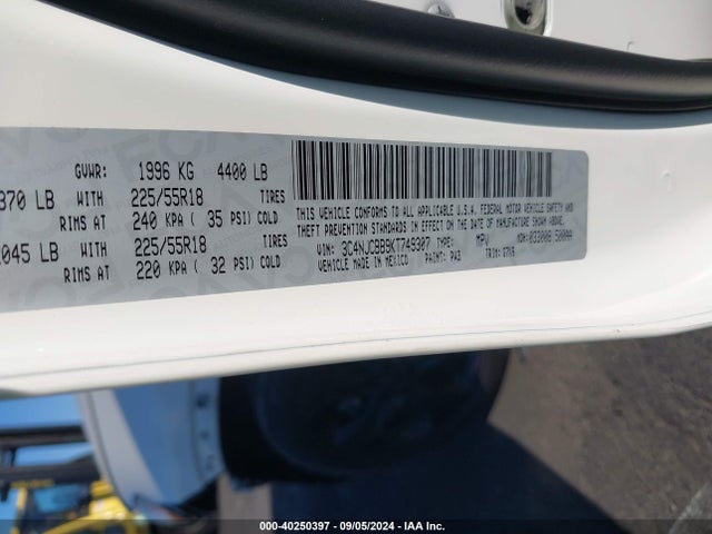 3C4NJCBB9KT749307 Jeep Compass Altitude Fwd