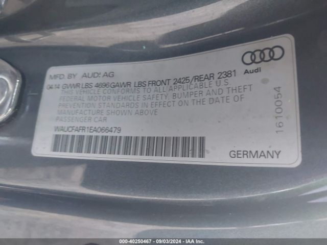 WAUCFAFR1EA066479 Audi A5 2.0t Premium