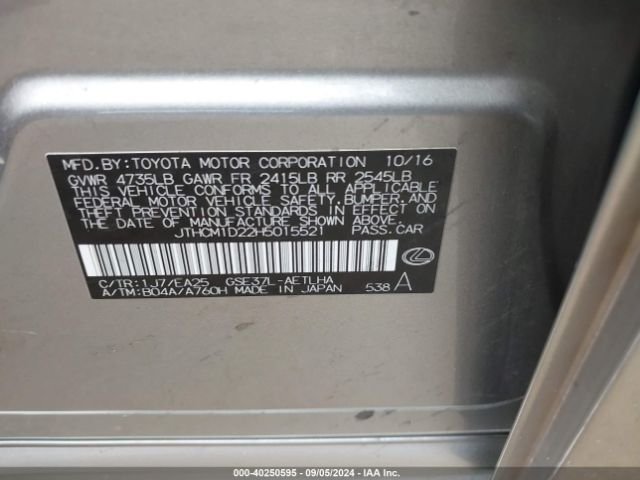 JTHCM1D22H5015521 Lexus IS 300