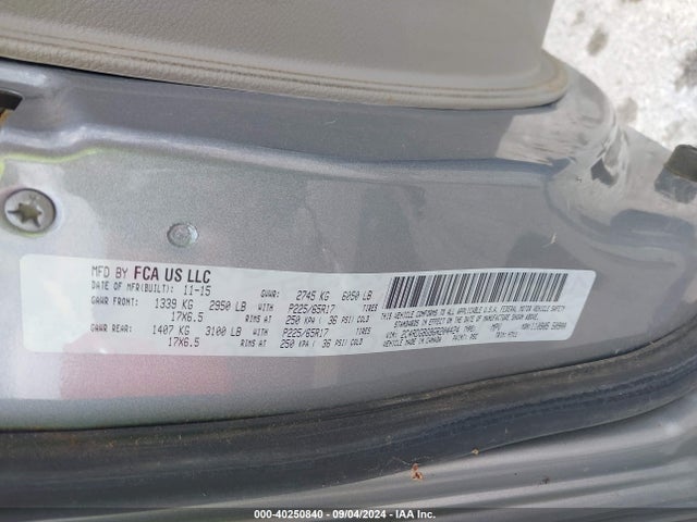 Dodge Grand Caravan Se 2016 2C4RDGBG9GR204424 Image 9