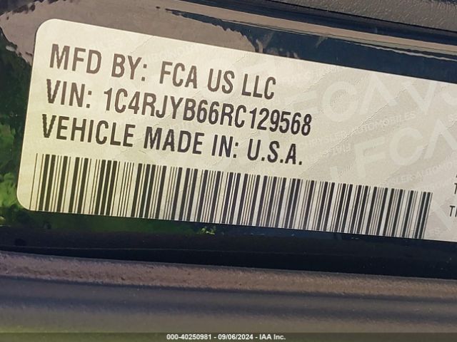 1C4RJYB66RC129568 Jeep Grand Cherokee 4xe