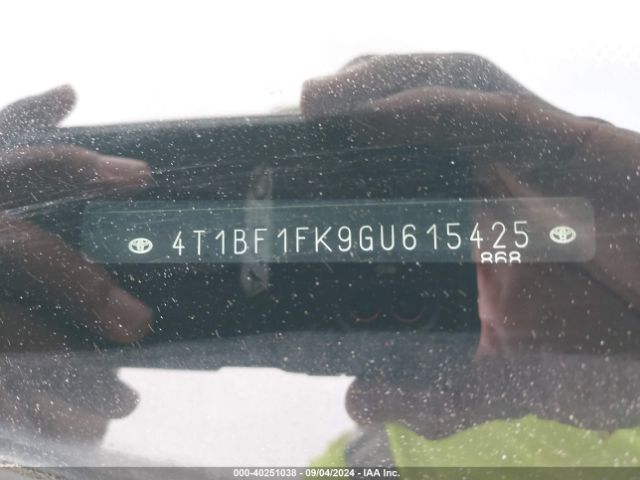 4T1BF1FK9GU615425 Toyota CAMRY XLE