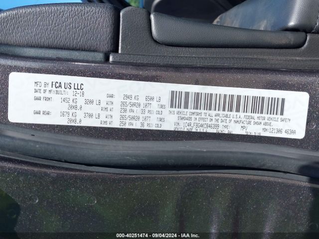 1C4RJFBG4KC646399 Jeep Grand Cherokee Limited 4x4