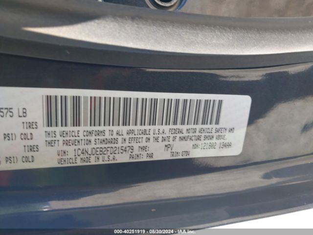1C4NJDEB2FD215479 Jeep Compass Latitude