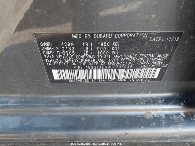 4S3GTAB69L3706044 Subaru Impreza 5-door