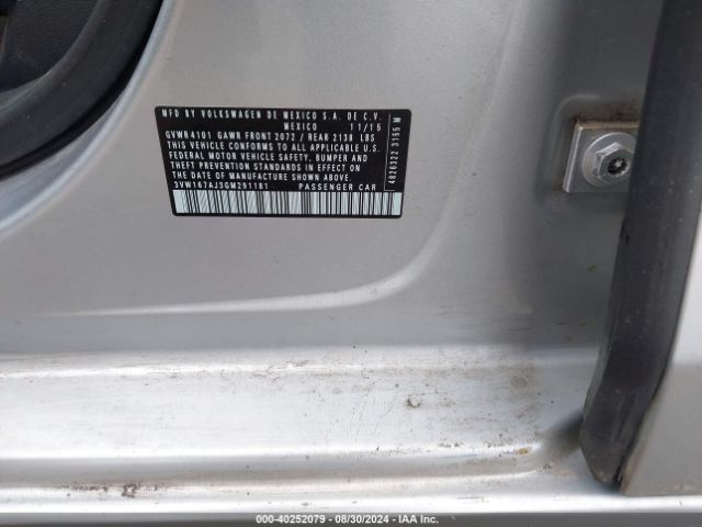 3VW167AJ3GM291181 Volkswagen Jetta 1.4t S