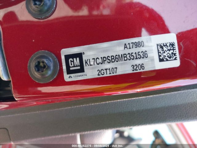 KL7CJPSB6MB351536 Chevrolet Trax Awd Lt