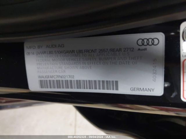 WAUGFAFC7FN021702 Audi A6 2.0t Premium
