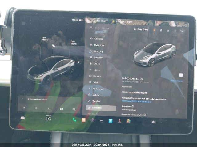 5YJ3E1EA7MF096304 Tesla Model 3 Standard Range Plus Rear-wheel Drive
