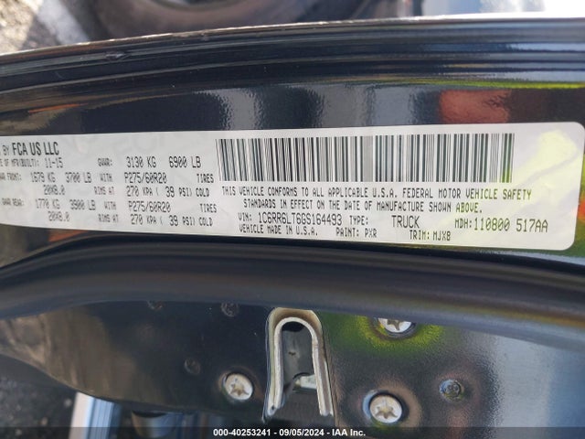 1C6RR6LT6GS164493 RAM 1500 Lone Star