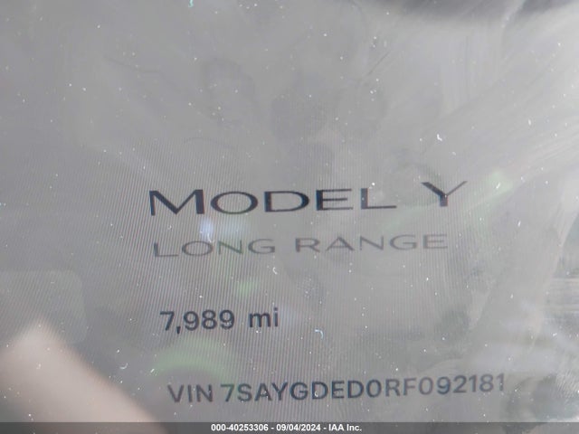 2024 TESLA MODEL Y 7SAYGDED0RF092181 Photo 6