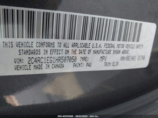 2C4RC1EG1HR507050 Chrysler Pacifica Touring-l Plus