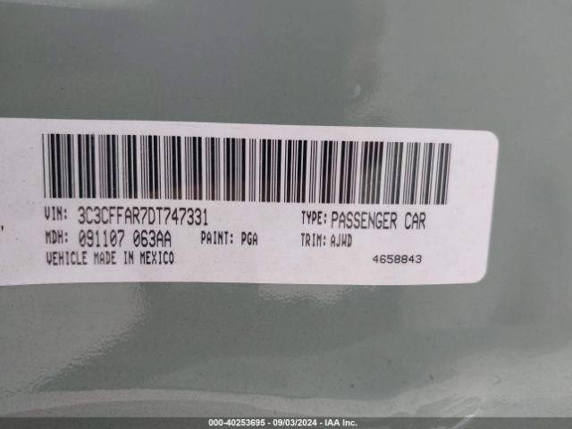 2013 FIAT 500 3C3CFFAR7DT747331 Photo 8