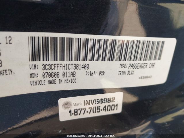 2012 FIAT 500 3C3CFFFH1CT381400 Photo 8