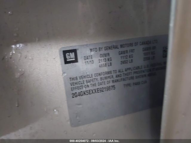 2G4GK5EXXE9219875 Buick Regal Turbo
